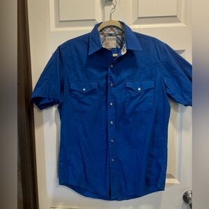 Roper Men's Short Sleeve Denim Shirt Size M